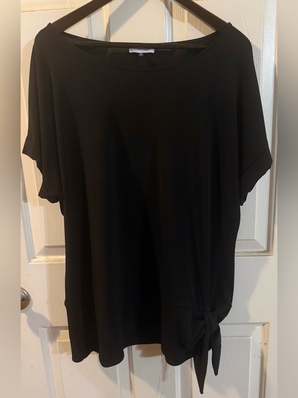 Calvin Klein Black Top with side tie